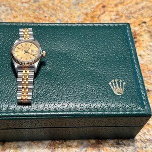 Lady's Rolex Oyster DateJust watch stainless steel and gold